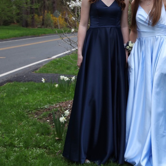 JJs House | Dresses | Navy Blue Prom Dress From Jjshouse | Poshmark